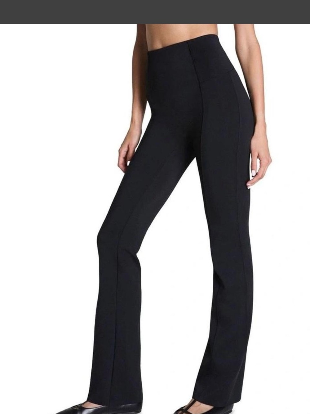 SPANX Black Boot-Cut Flare Pants
